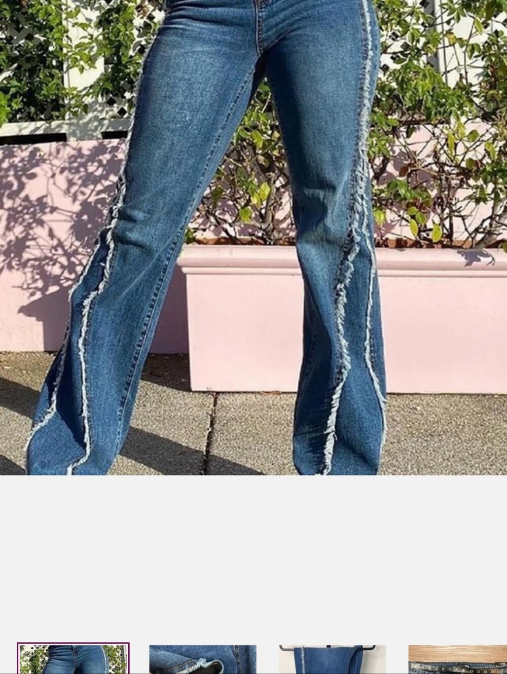 Fashion Nova Stylish Blue Distressed Women Jeans